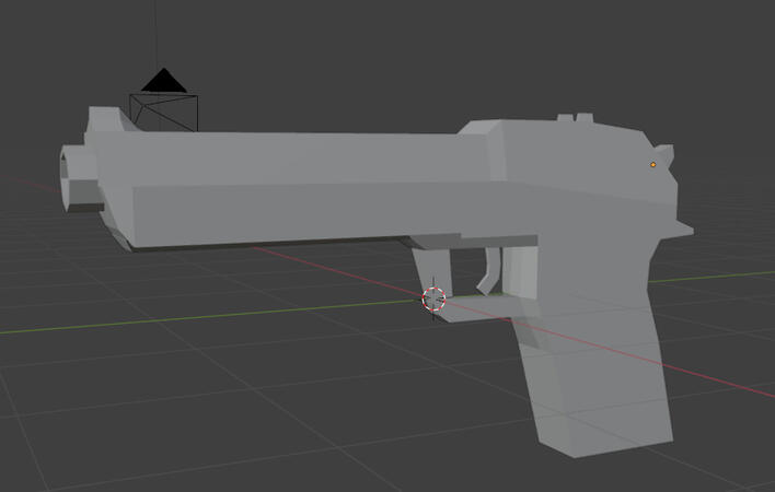 low poly pistol